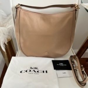 Coach Pebbled Leather Hobo Purse